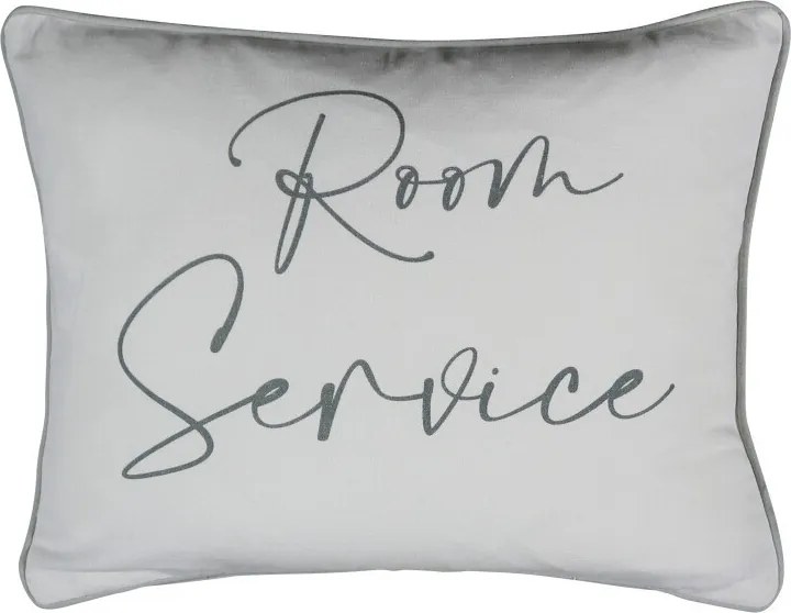 Šedý vankúš Room Services - 35 * 10 * 45cm