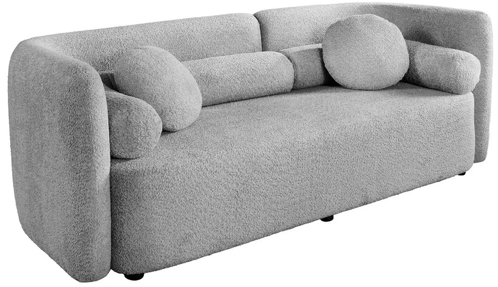 Pohovka ART DECO 200 cm bouclé šedá