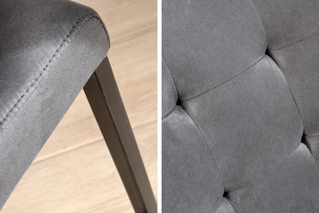 Stolička konzolová Oxford šedá liatina