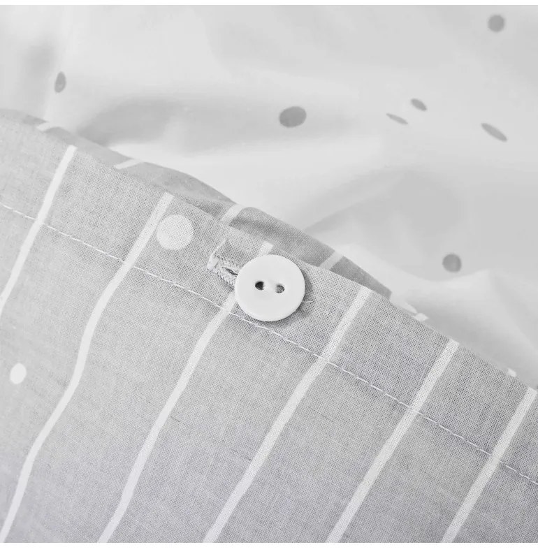 Obliečky detské Zoo červeno-sivé EMI, Detský set 90x130 + 45x65