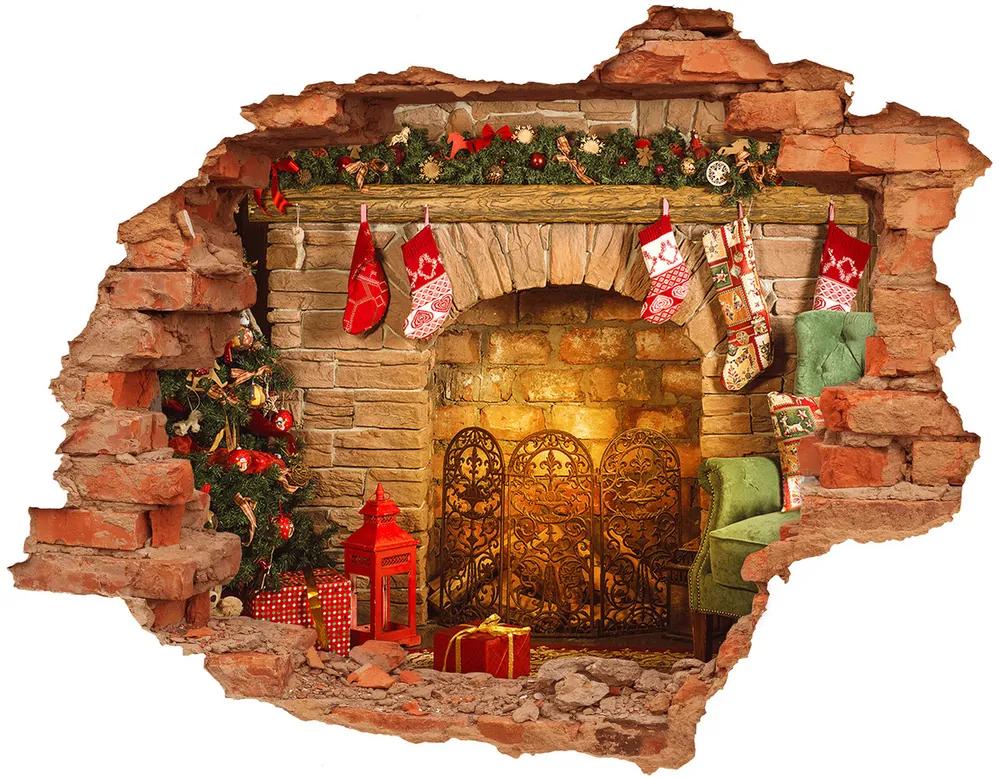 Fotoobraz diera na stenu Vianočné dekorácie nd-c-130562770
