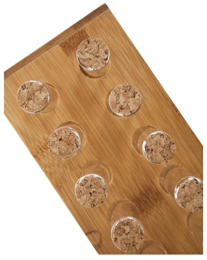 Set 12 nádobiek na korenie v bambusovom stojane Bambum Vanilla