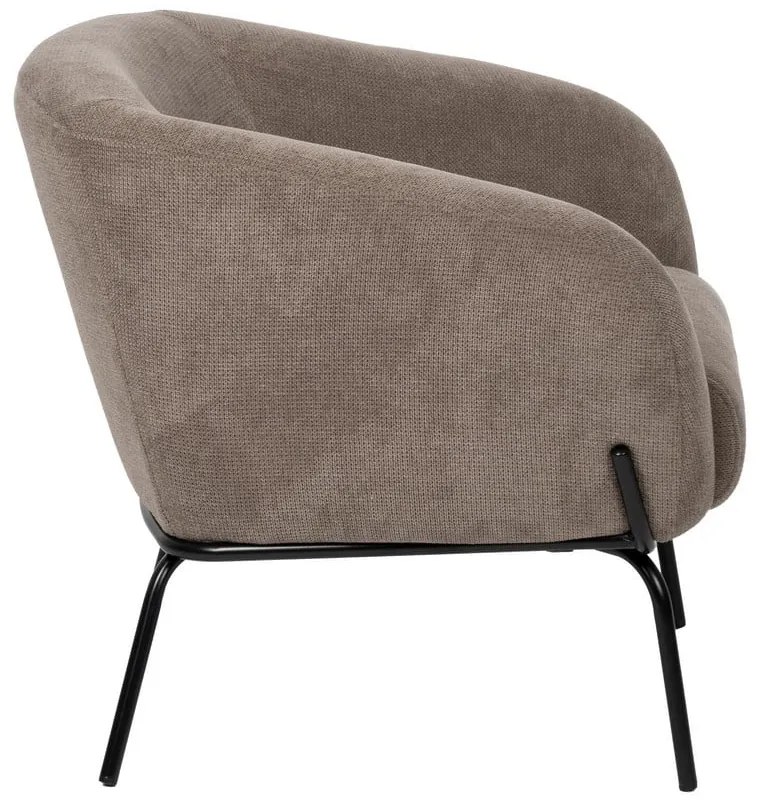 Taupe ženilkové kreslo Classic – Ixia