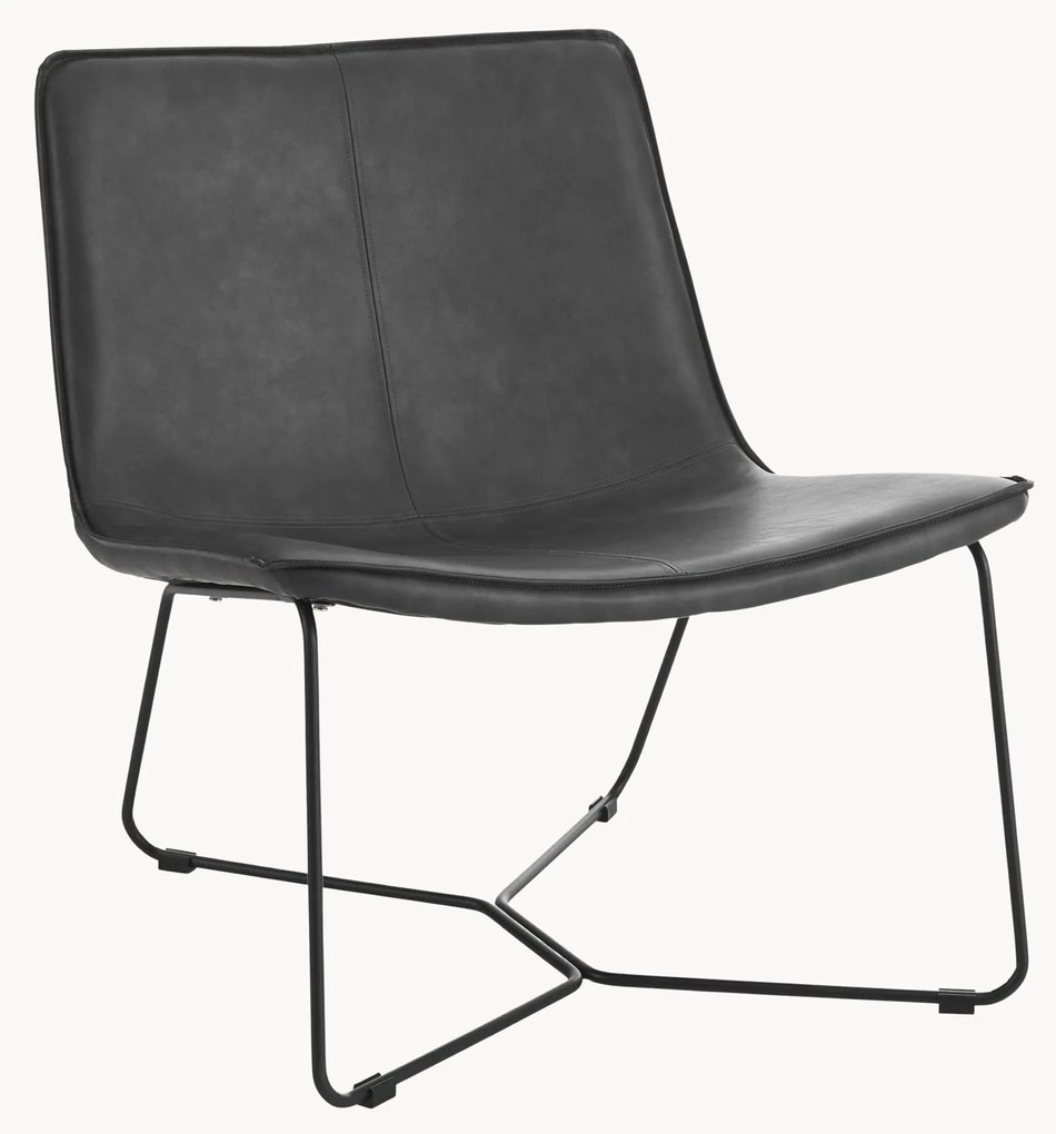 Kreslo z umelej kože Barrel