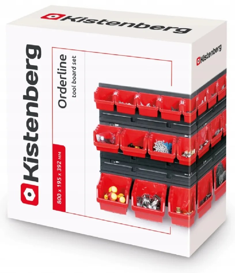 Kistenberg Závesný panel s 28 boxy na náradie ORDERLINE 800x165x400