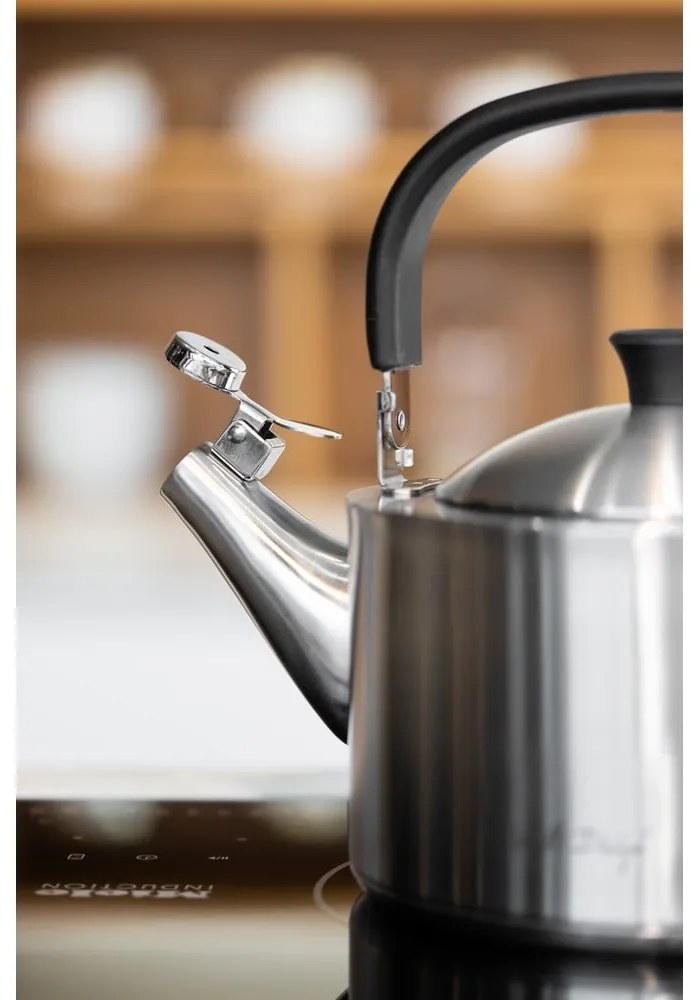 Matná antikoro varná kanvica s piestom Vialli Design Diamante, 1,5 l