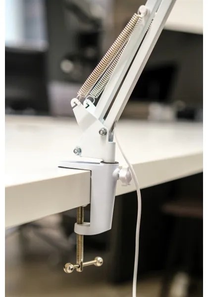 Brilagi - LED Stmievateľná stolná lampa s lupou LED/12W/5V 3000/4200/6000K biela