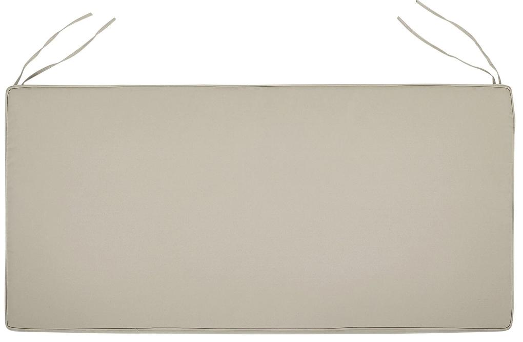 Vankúš na lavičku 112 x 54 cm sivobéžový VIVARA Beliani