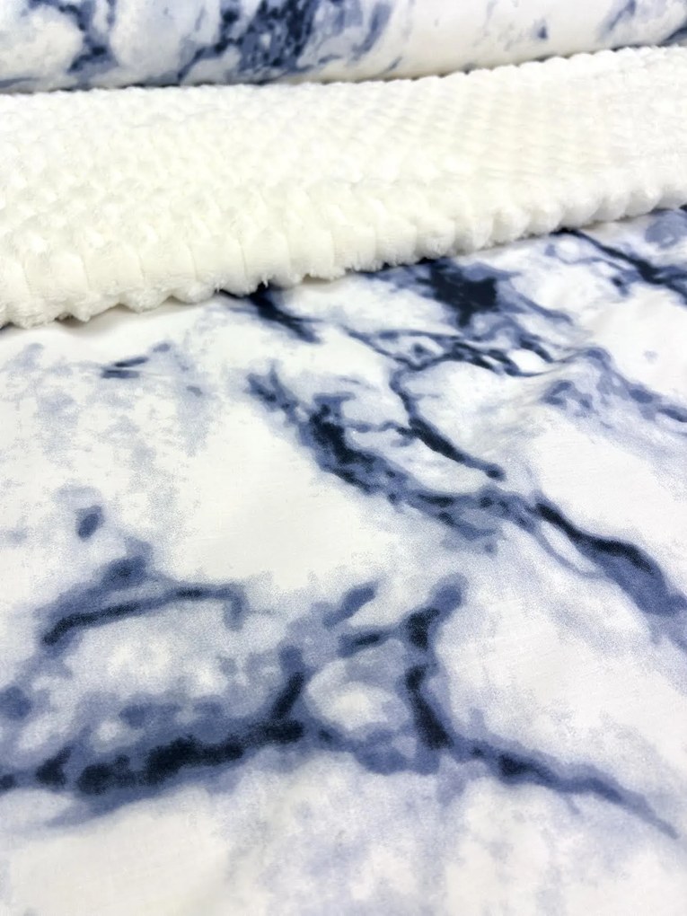 INTERMEDIC SK Posteľná obliečka Mramor - modrý 140x200/70x90 cm