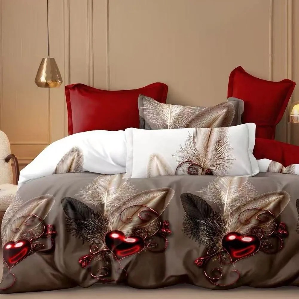 Krepové obliečky Homa CEREA CAPPUCCINO 3-dielna sada 140x200 cm