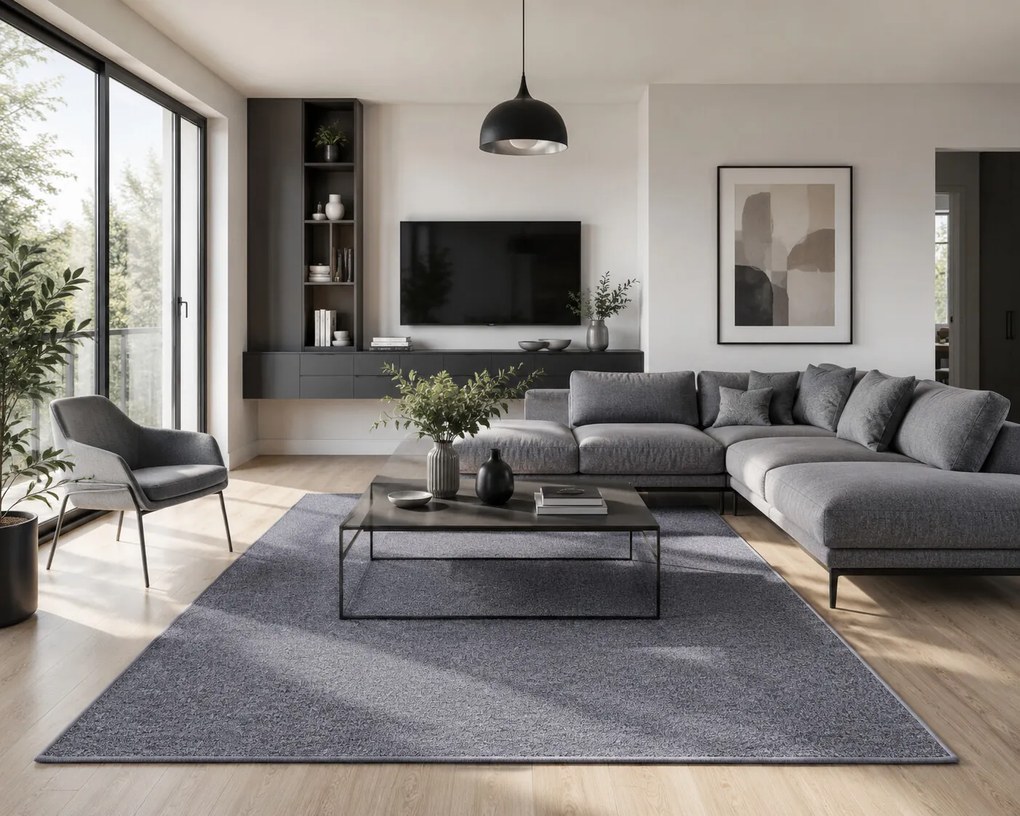 Vopi, Kusový koberec Astra šedá, 60x110, šedá, chodba / predsieň