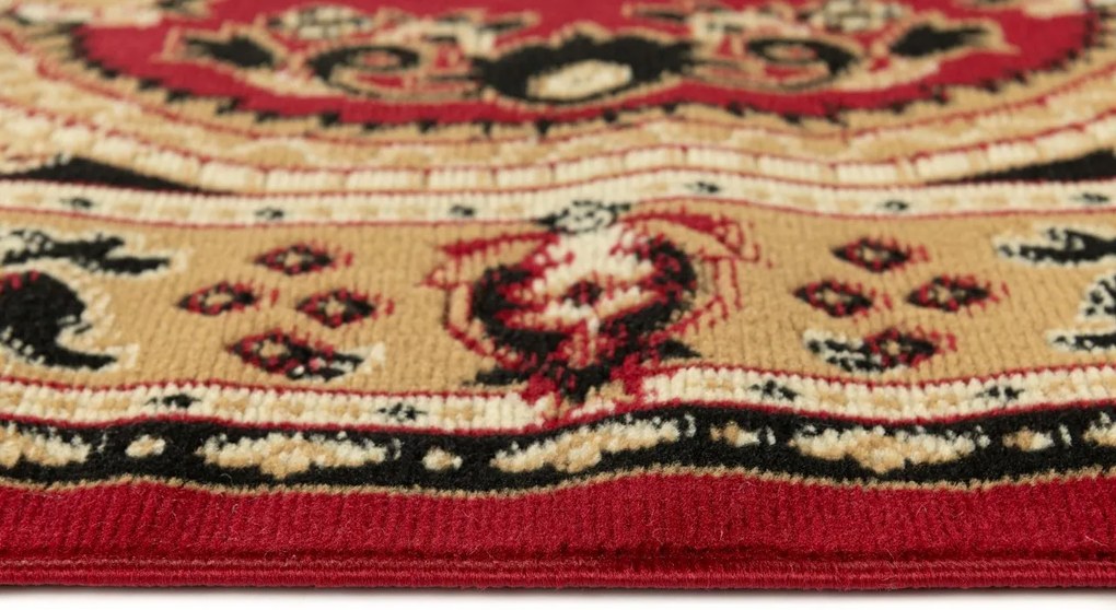 TA Koberec E951A RED ATLAS PP OV Červený Oválny Rozmer: 160x220 cm