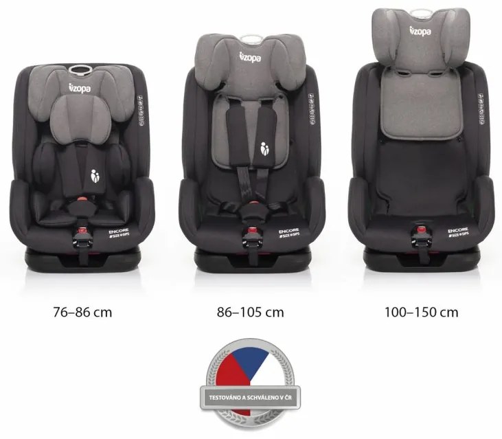 Autosedačka Zopa Encore i-Size - šedá