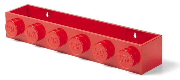 Detská červená nástenná polička LEGO® Sleek