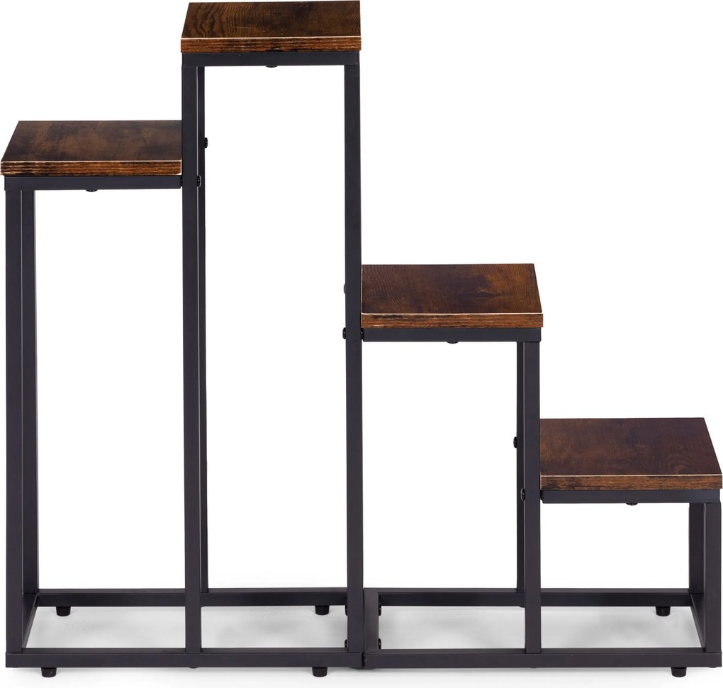 Stojan na květiny EVELIN 67x69 cm hnědý/černý