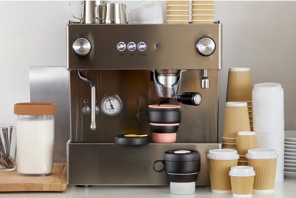 Čierny termo hrnček 400 ml To Go – Lékué