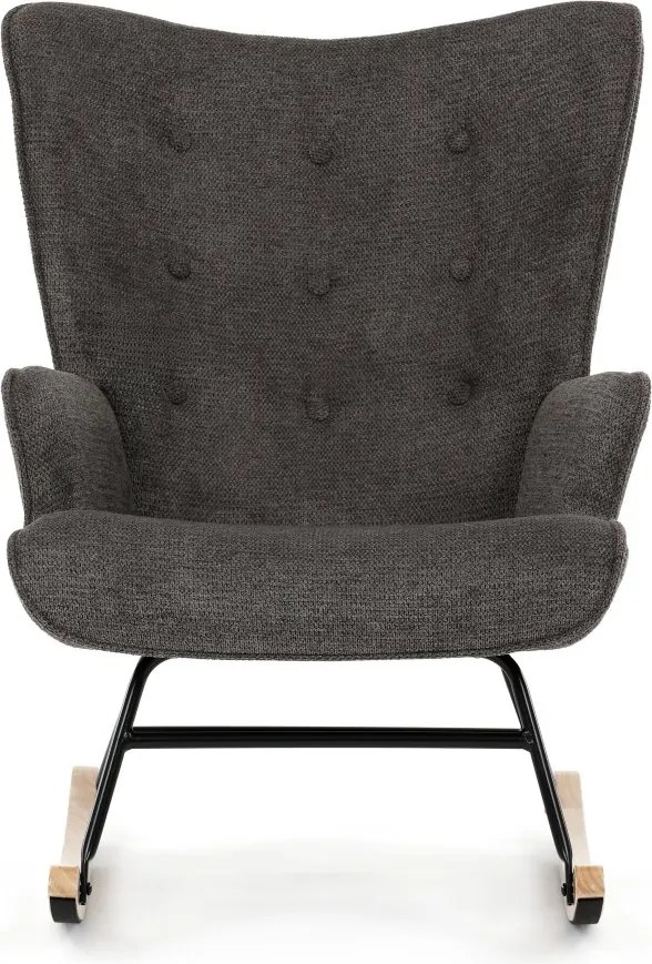 Hojdacie kreslo FABIAN — látka, sivá