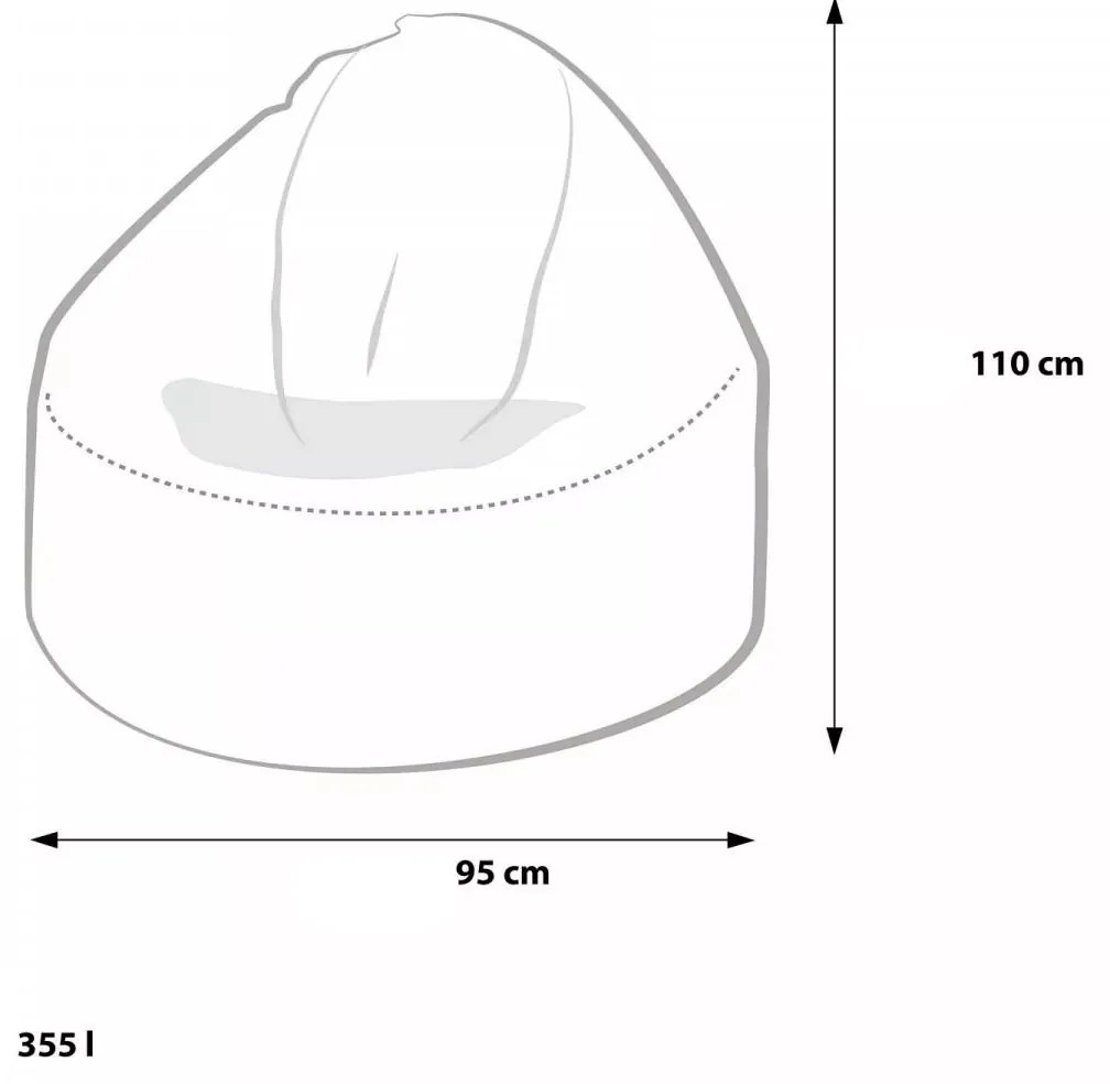Sedací vak Viper Outdoor Folk – pohodlie s ľudovým štýlom do interiéru aj exteriéru Farba: Folk 1 - M2 modrý
