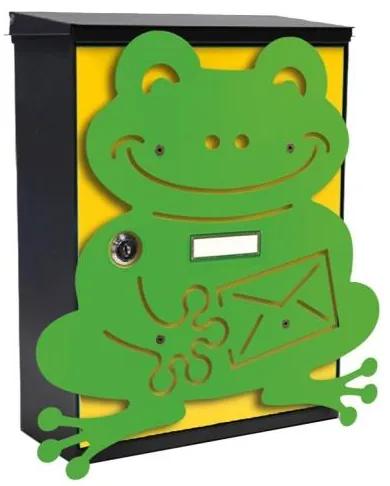 MIA box Frog Y - poštová schránka s výmenným krytom a menovkou, žaba