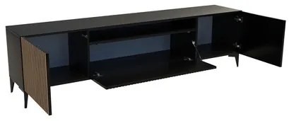 Televízny stolík RTV Cora Dub remeselný-čierna 180 cm