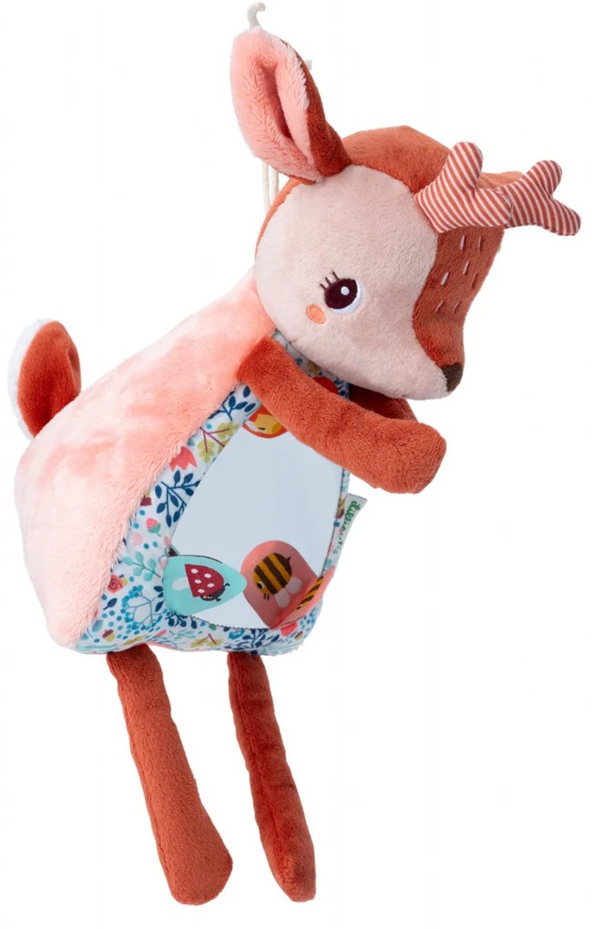 Lilliputiens – textilná hračka so zrkadielkom - jelenček Stella