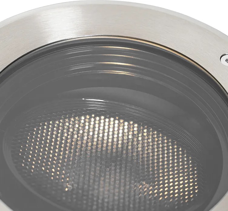 Sada 6 zemných bodových svetiel oceľ AR111 nastaviteľné IP65 - Delux Honey