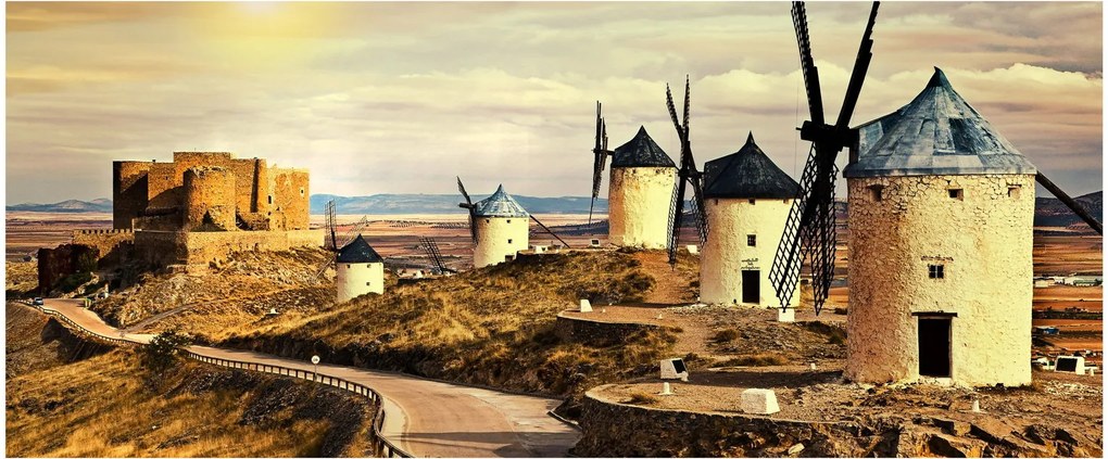 Obraz - Veterné mlyny (120x50 cm)