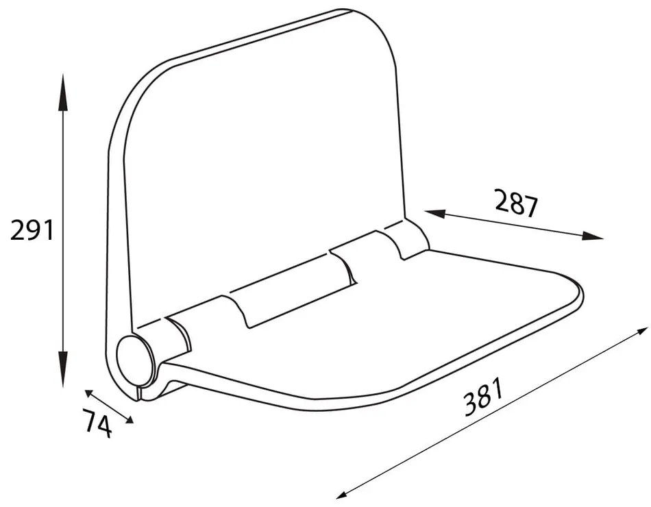 Sedadlo do sprchy Aqualine Dino – Sapho