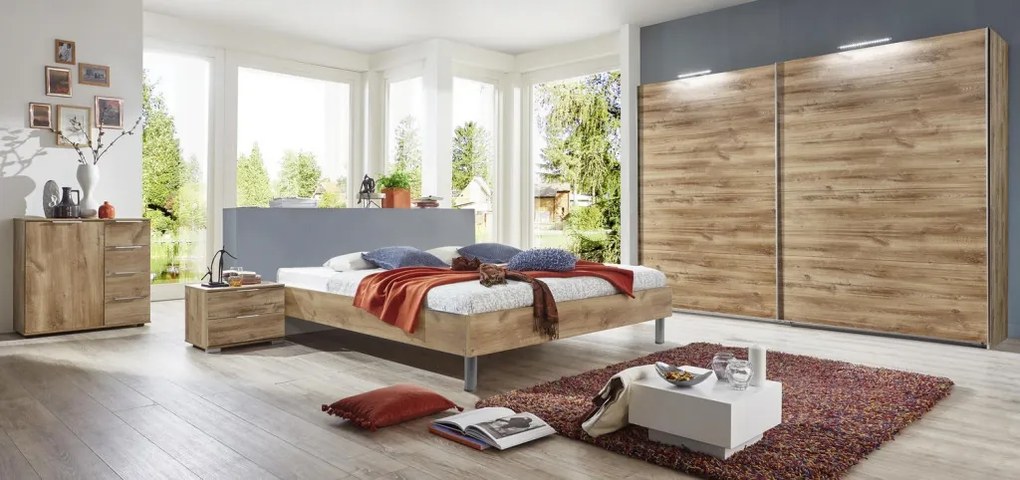 Posteľ Easy Plus 120x200 cm, doskový dub