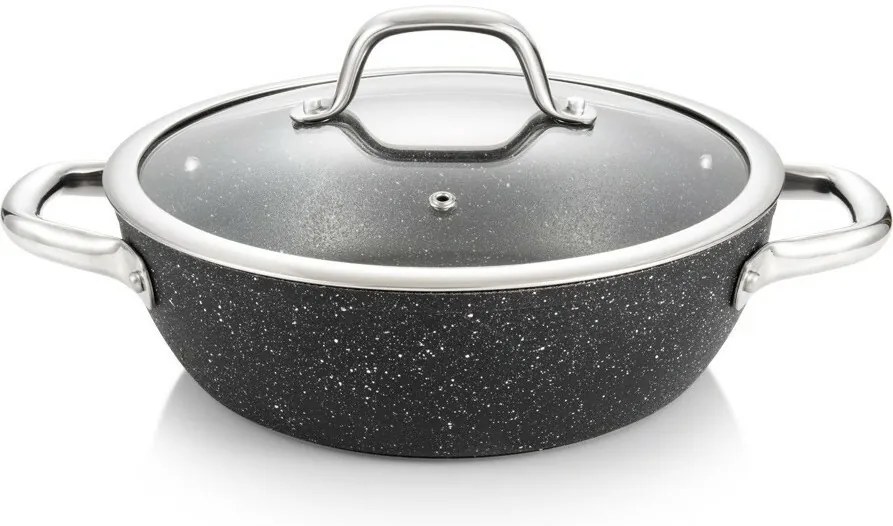 TESCOMA panvica hlboká PRESIDENT Stone s pokrievkou ø 24 cm , 24 cm