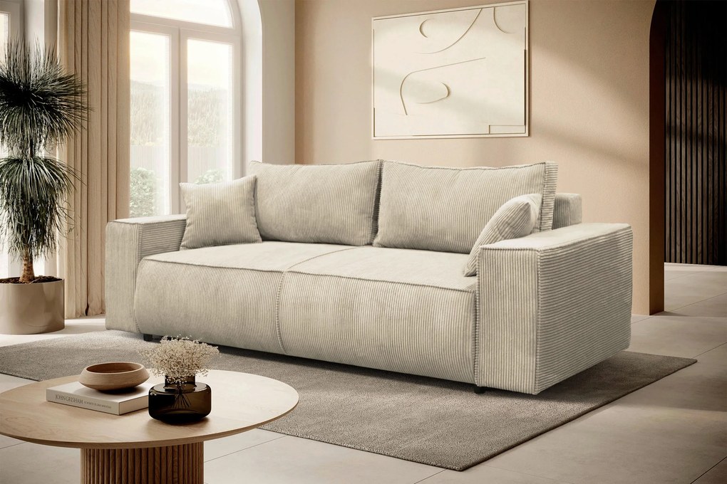 XXXLutz ROZKLADACIA POHOVKA, textil, béžová MID.YOU - Sedačky - 001574007606