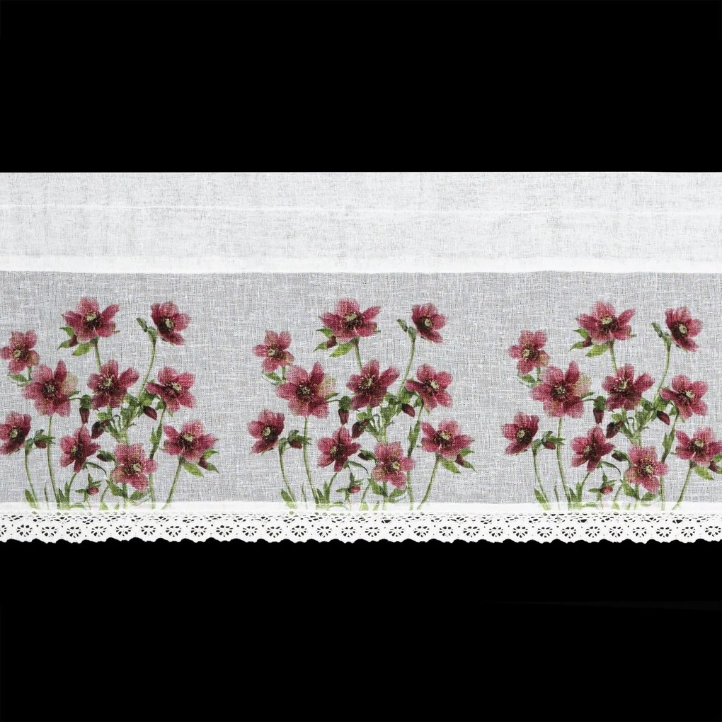 KRÁTKA ZÁCLONA NA PÁSKE ISA 150X30 CM VIACFAREBNÁ