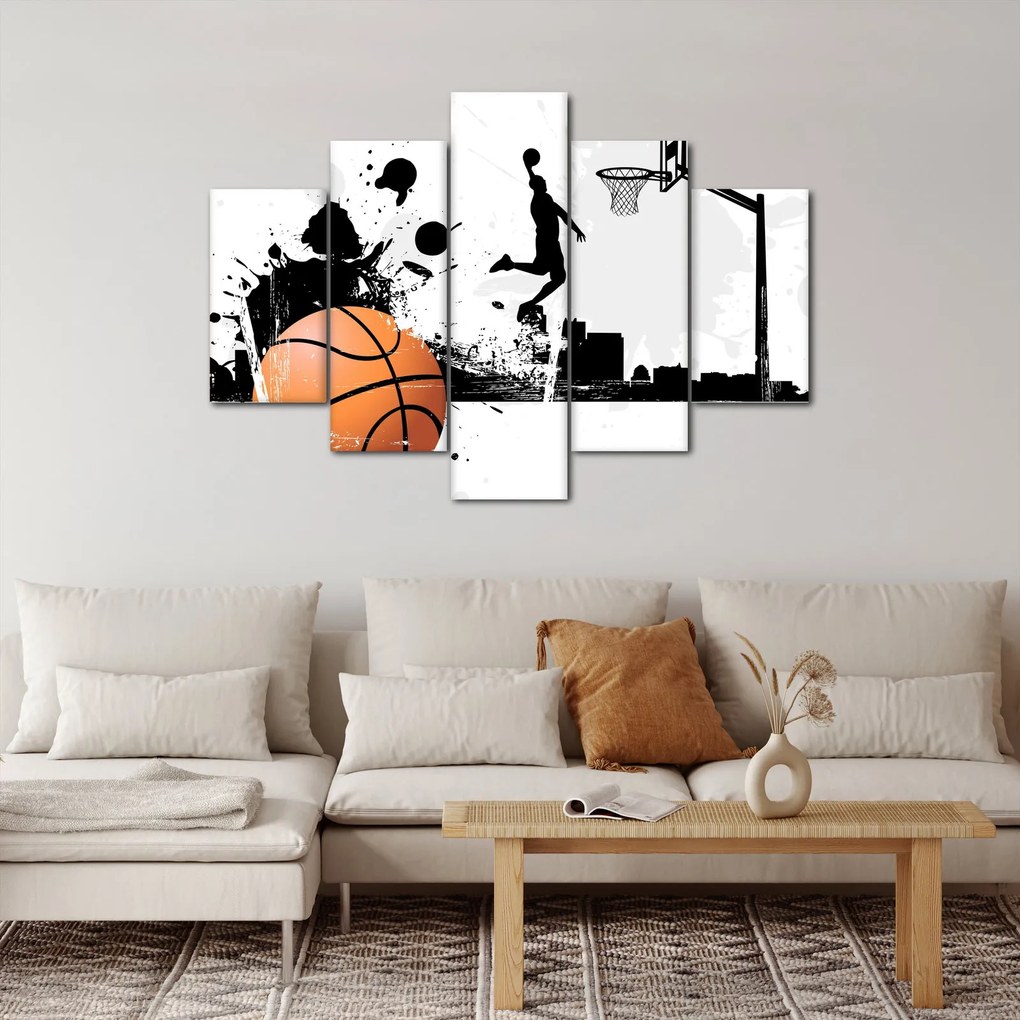 Obraz - Hráč basketbalu (150x105 cm)
