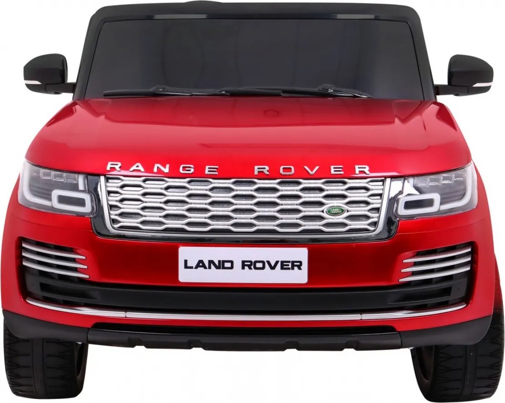 Ramiz Range Rover HSE lakované detské auto pre 2 deti červené SUV + ovládač na diaľkové ovládanie + audio panel
