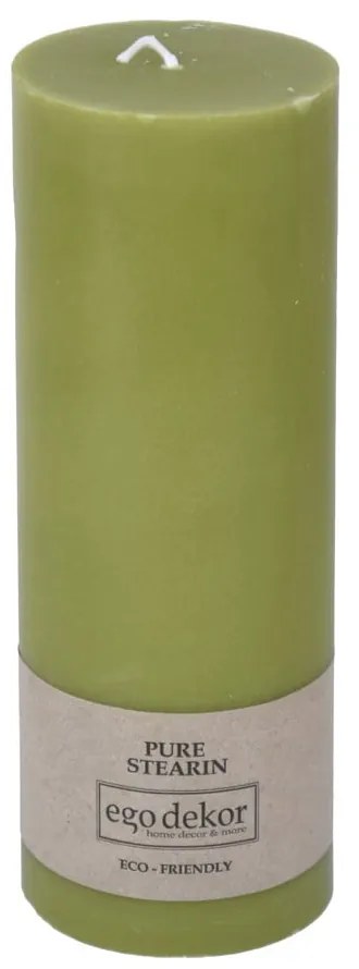 Zelená sviečka Eco candles by Ego dekor Friendly, doba horenia 60 h
