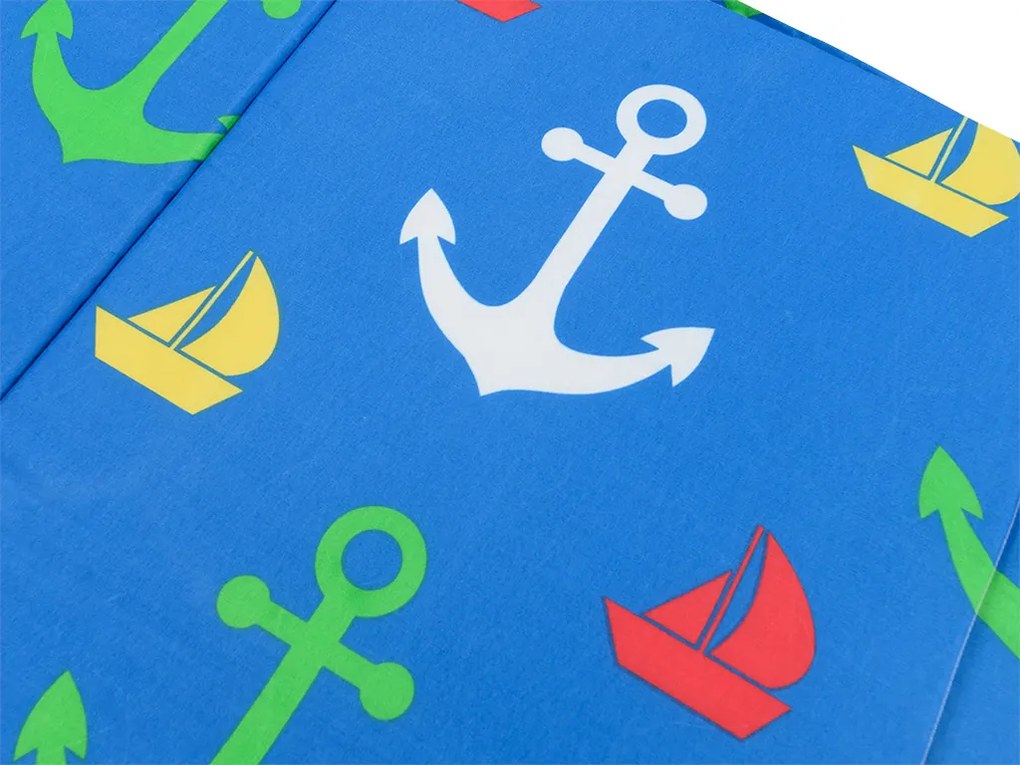 Plážové ležadlo SHIP GRAPNEL modré