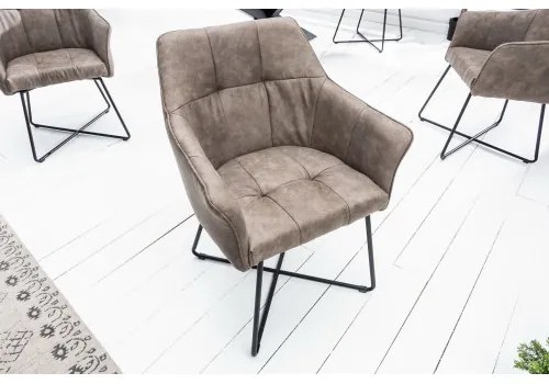 Stolička 42475 Loft Mikrofaser Taupe  - Komfort-nábytok