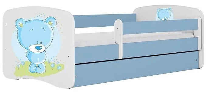 Detská Posteľ. Babydreams+Sz+M Modrá 80x160 Medveď Modrý