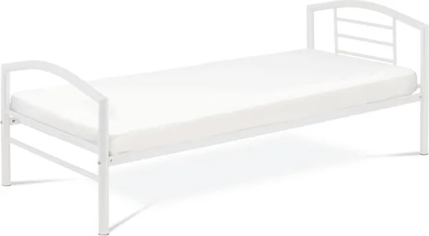 Kovová posteľ 90 cm biela BED-1900 WT