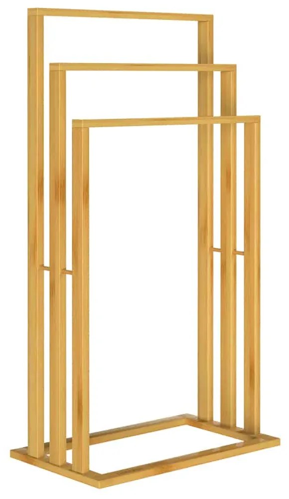 InternetovaZahrada Bambusový držiak na uteráky 40x24x82 cm