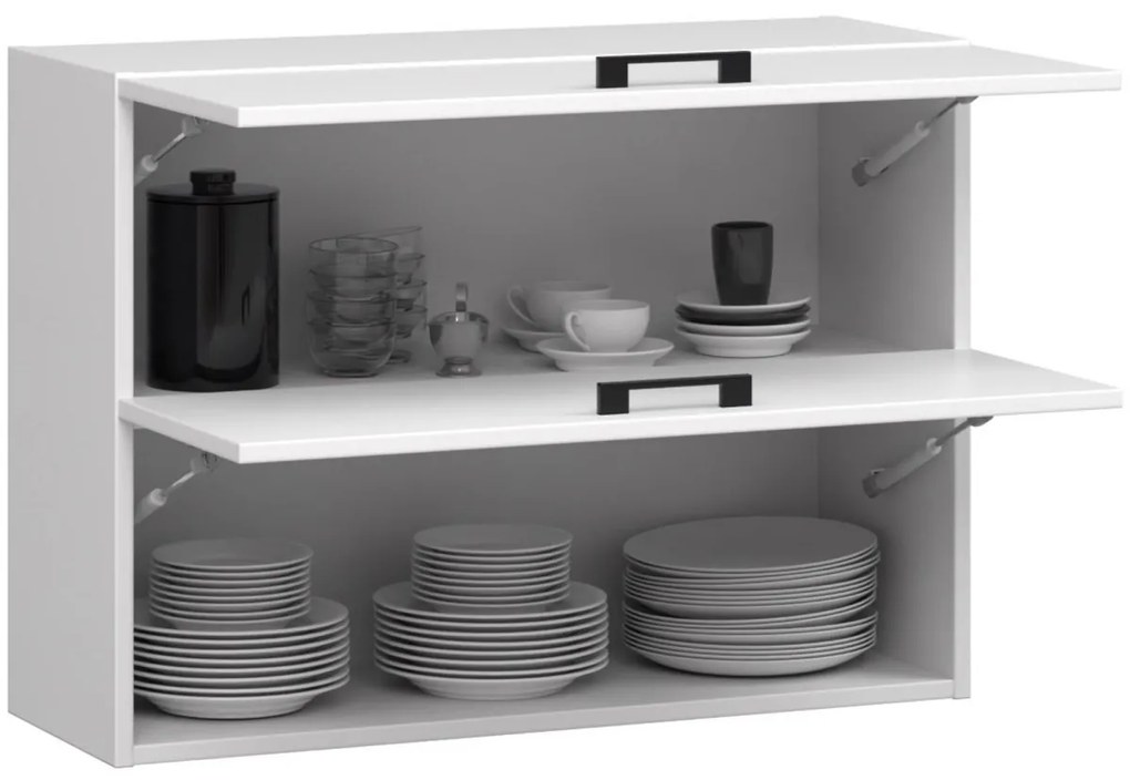 Kuchynská skrinka Olivia W 80 cm cm biela - závesná