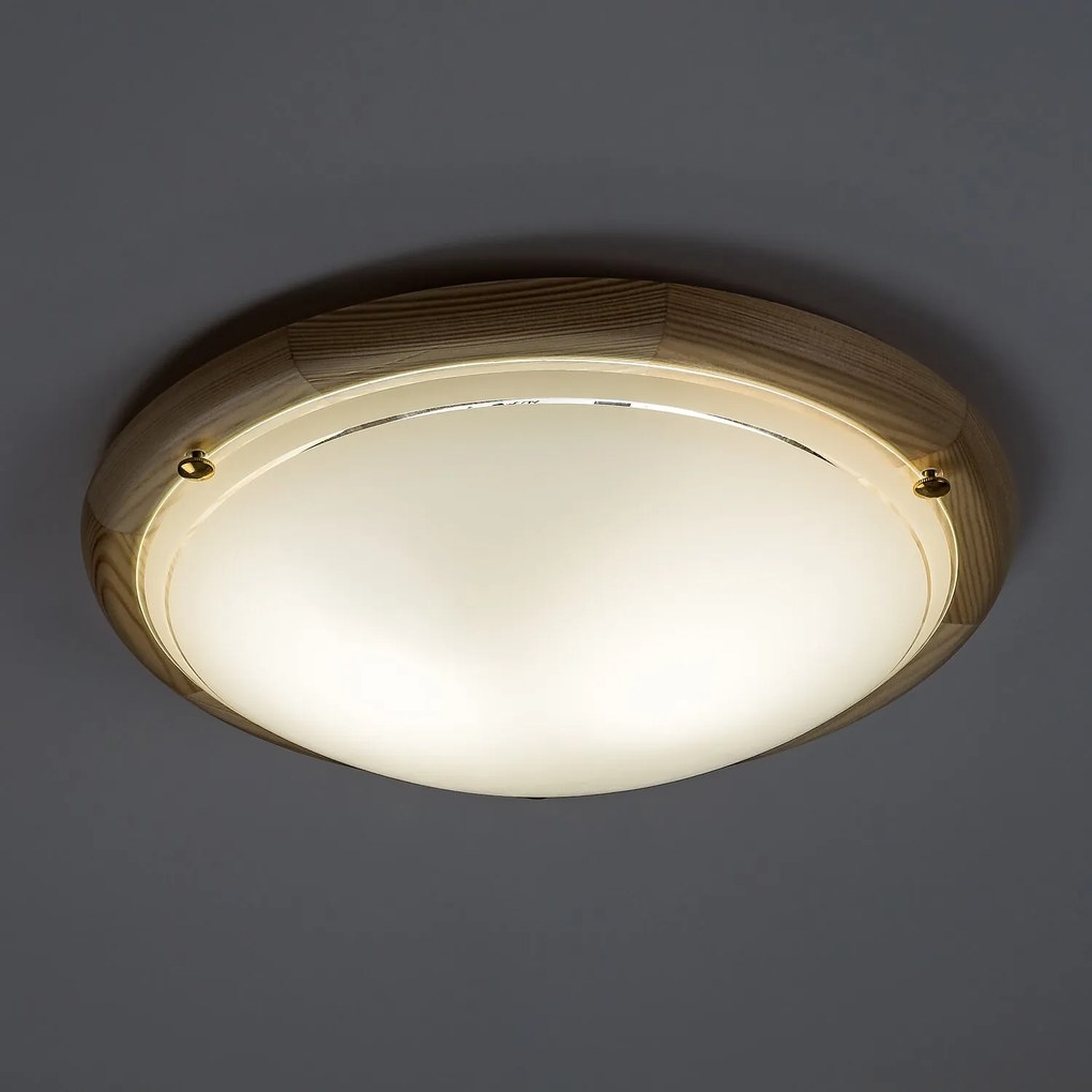 Rabalux UFON stropné drevené svietidlo 2x60W/E27/IP20 - svetlé drevo, 38 cm