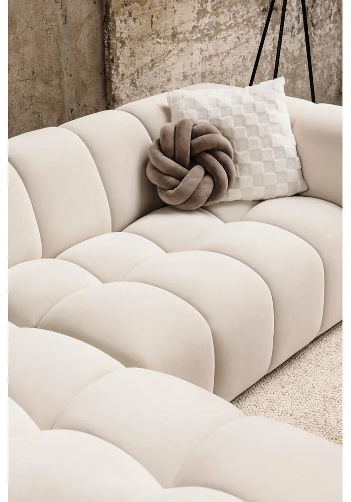 Zelená zamatová rohová pohovka (ľavý roh/s leňoškou) Cube – Bonami Selection