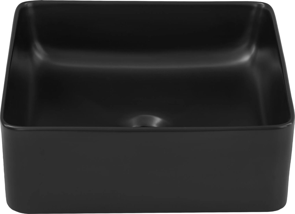 Comad Keramické umývadlo na dosku UM-6276 SLIM 40, čierna mat