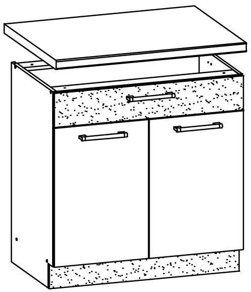 Dolná kuchynská skrinka Modesta MD20 D80 S1. Vlastná spoľahlivá doprava až k Vám domov. 762641
