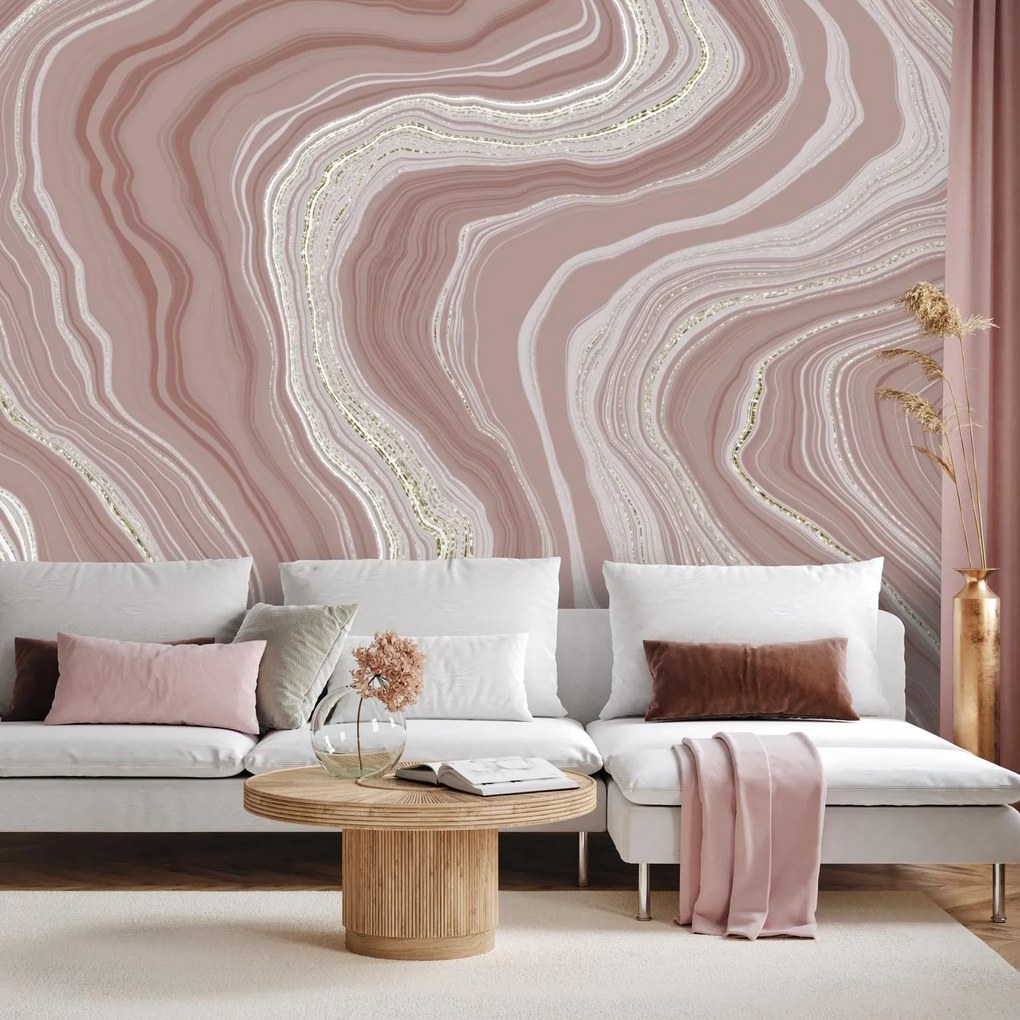 Fototapeta - Ružový mramor (147x102 cm)