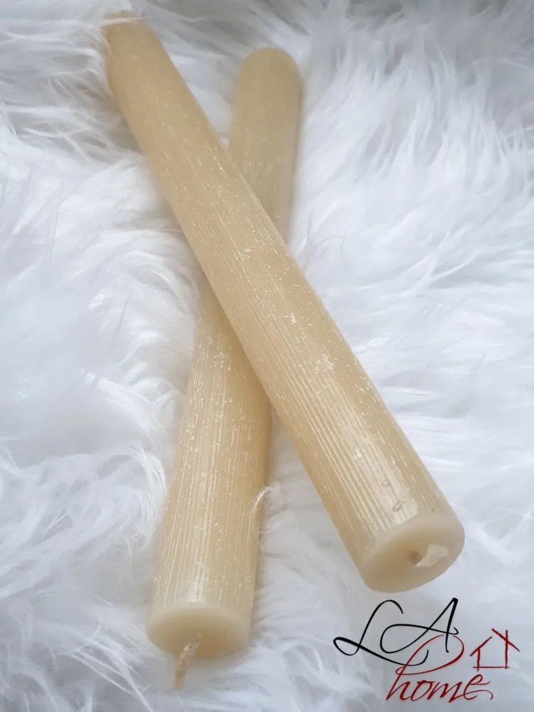 Box 6ks mandľová stolové sviečka - Ø2 * 23,5cm - 13hodin