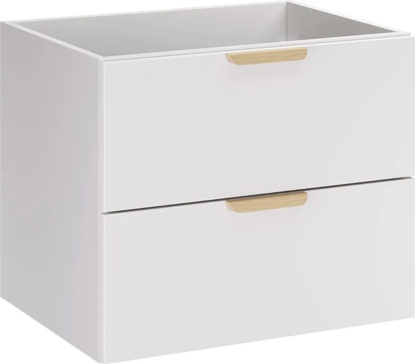 Závesná skrinka Aster Lava so zápustnými umývadlami 120 cm biela