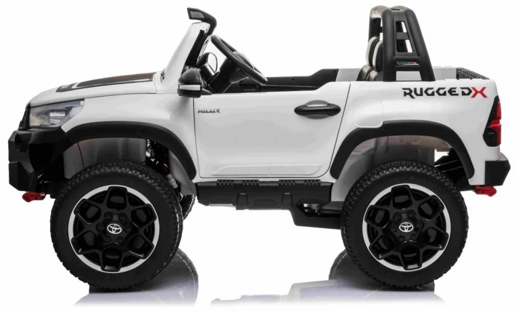 RAMIZ Elektrické autíčko - Toyota Hillux - nelakované - biele motor- 4 x 45W, - batéria 2 x 12V/7Ah - 2025