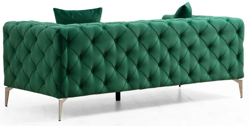 Dvoumístná pohovka Como 197 cm zelená